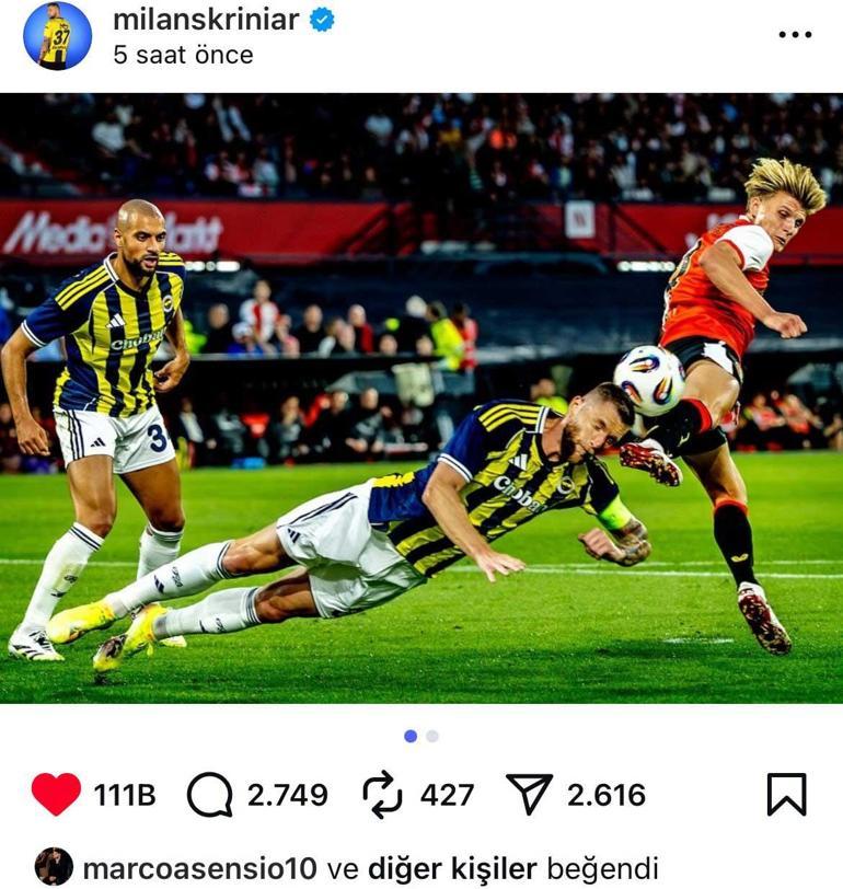 Die Aufregung von Asensio in Fenerbahçe