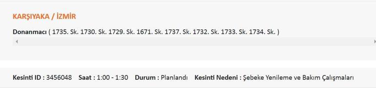 12. August İzmir Power Discare: Gediz -Stromschaden, wann der Strom in Izmir zur Arbeit kommt