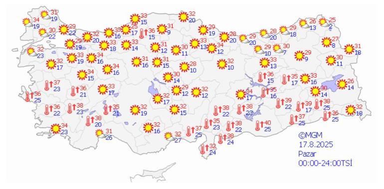 2 -day Istanbul, Izmir, Canakkale, Balikesir: Wetterwarnung aus dem Ministerium für Meteorologie und Innenraum