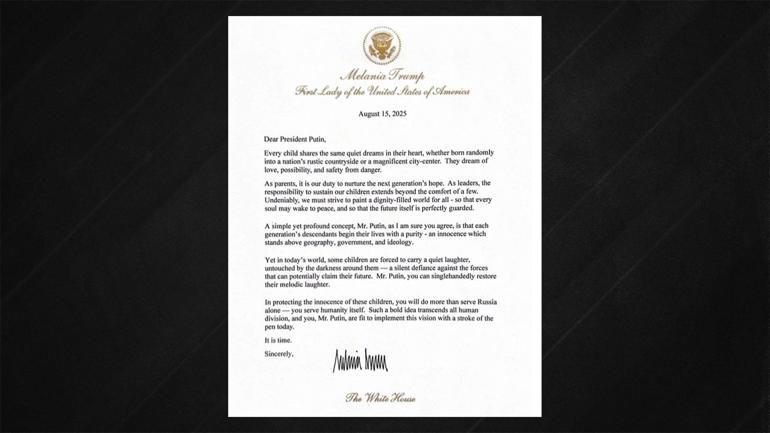 Hier sind die Details ... Schlagbrief von Melania Trump an Putin | Triple Summit Call