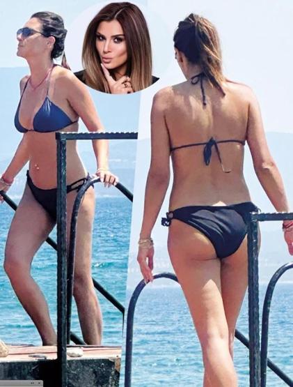 Öykü Karayel ist mit dem Sohn des Romanes im Urlaub