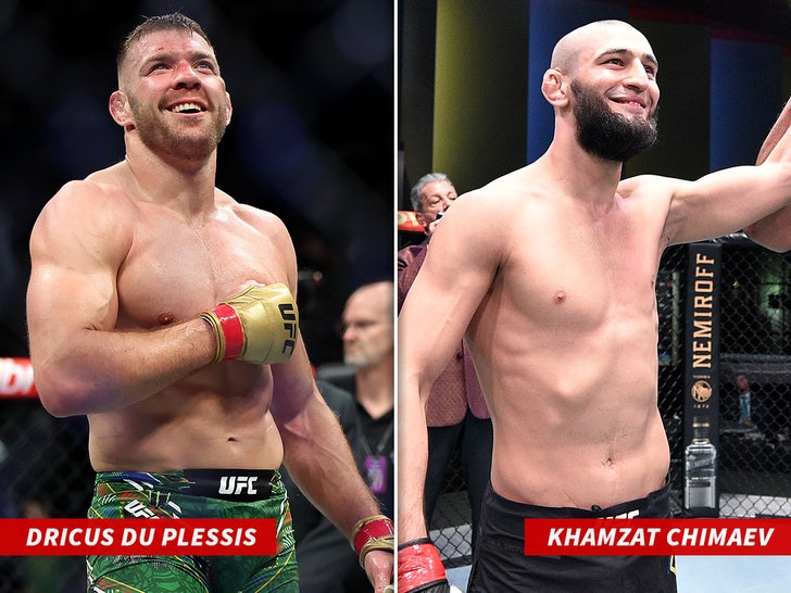 Khamzat Chimaev Dricus du Plessis Split Sub Getty Swipe
