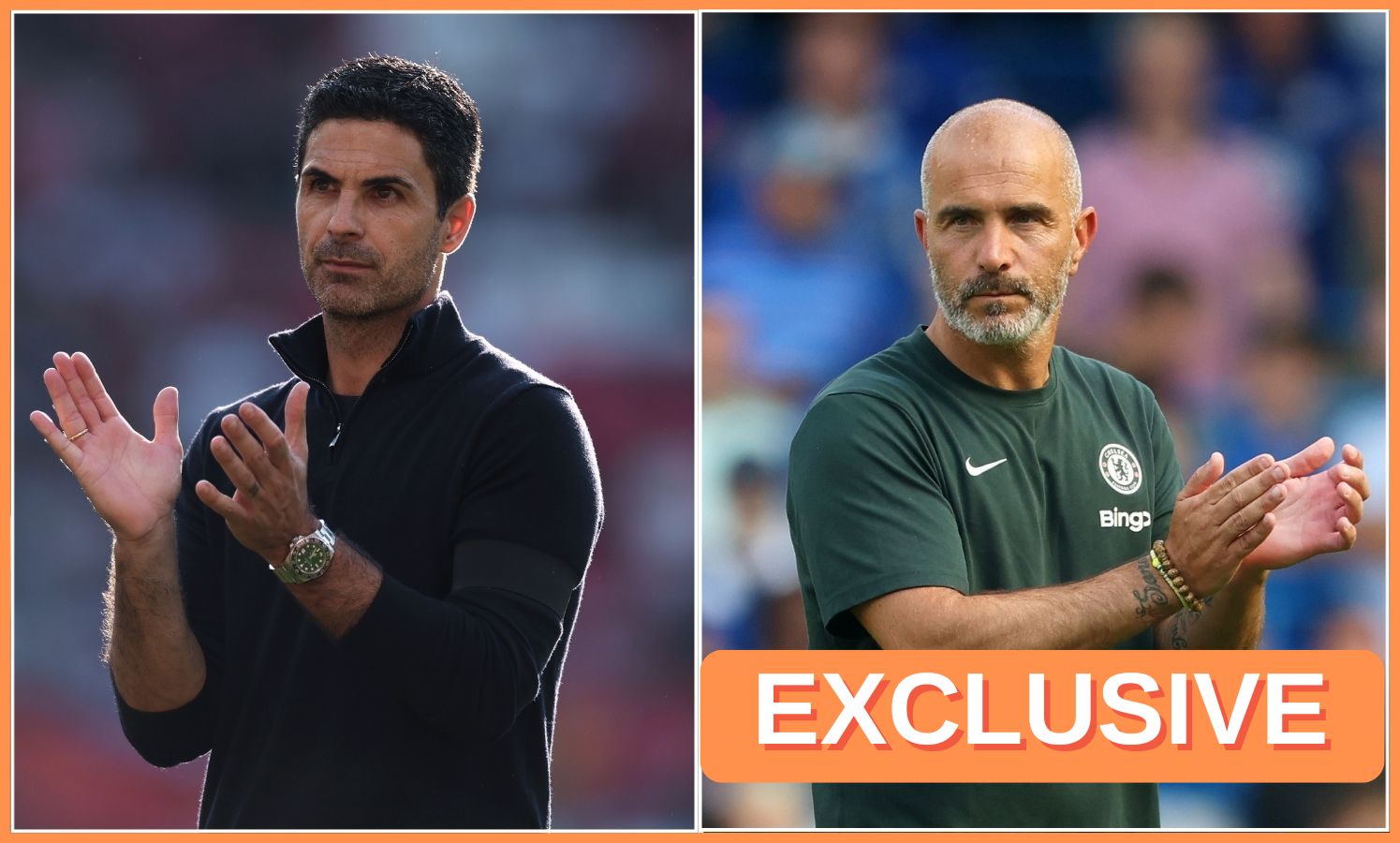 Arsenal und Chelsea Manager