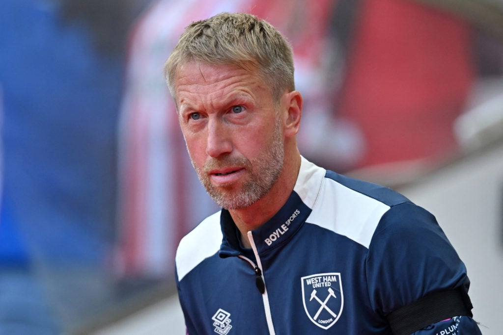 West Ham -Chef Graham Potter sieht konzentriert aus