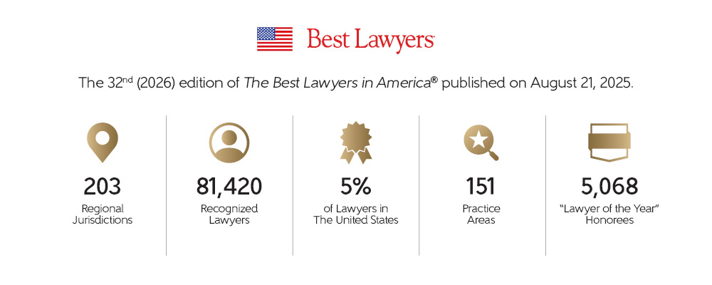 Highlights aus der 2026 Ausgabe der besten Anwälte in Amerika