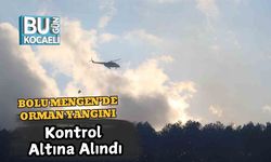 Waldbrand wurde in Bolu Mengen kontrolliert