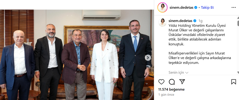 Besuchen Sie Murat Ülker, den Besitzer von Yıldız Holding von Ösküdar Bürgermeister Sinem Dedetaş - Bild: 1