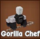 Gorilla Chef Pet Icon für Roblox bauen einen Garten an.
