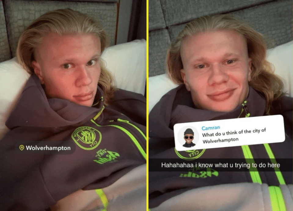 Ein frecher Anhänger versuchte, Haaland zu