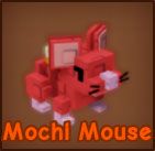 Mochi -Maus -Haustierikone für Roblox bauen einen Garten an.