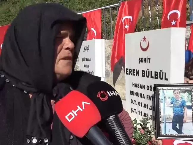 Stadt Eren Bülbüls Mutters Mutter Unterstützung für den Terrorprozess! Ich kenne das Feuer, das in mir brennt