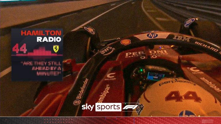 Hamilton verwirrt von Ferrari Radio.