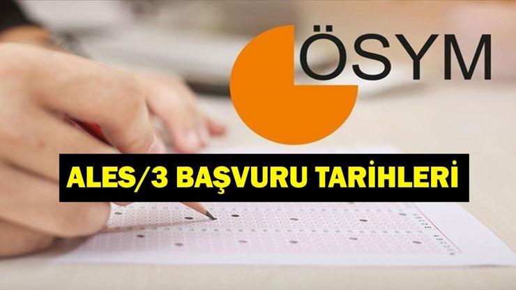 ALES 3 -Anwendungsdaten: Wann ist Osym Ales 3 Prüfung? Hier finden Sie akademische Mitarbeiter und Schulaufnahmeprüfung der Graduiertenausbildung Ales 3 Dates ...