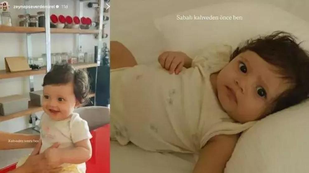 Zeynep Sever Demirel teilte die neueste Version seiner Tochter Yasmin mit