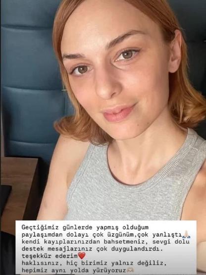 Die Behauptung des Selbstmordes war schockiert. Nilperi şahinkaya entschuldigte sich so: Es tut mir leid, es war sehr falsch
