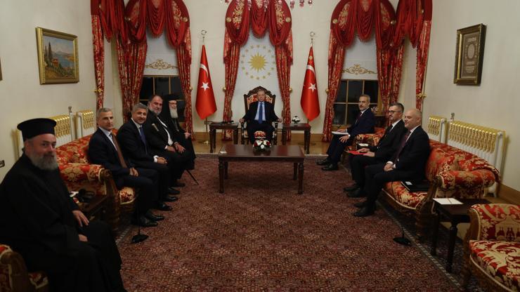 Präsident Erdoğan akzeptierte den griechisch -orthodoxen Patriarch Giannopoulos in Jerusalem Präsident Erdoğan akzeptierte den griechisch -orthodoxen Patriarch Giannopoulos in Jerusalem