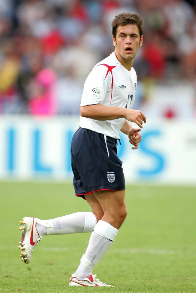 Joe Cole während des FIFA -Weltcup -Finals 2006 Runde des 16. Spiels zwischen England und Ecuador. Getty -Bilder