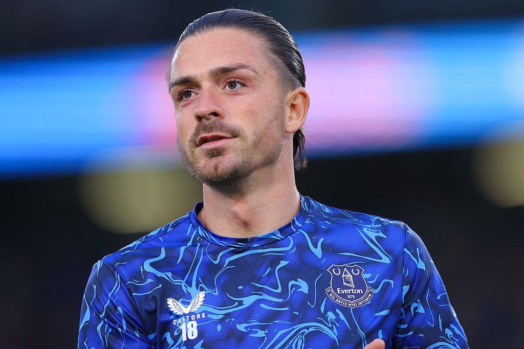 Everton midfielder Jack Grealish, who is on loan from Manchester City